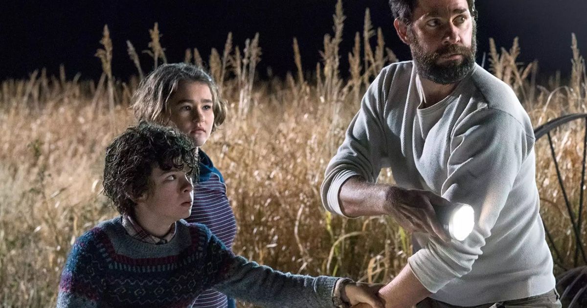  The 2018 post-apocalyptic horror film A Quiet Place 